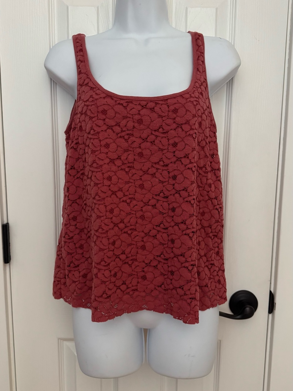 American Eagle Outfitters Floral Lace Camisole - Rust